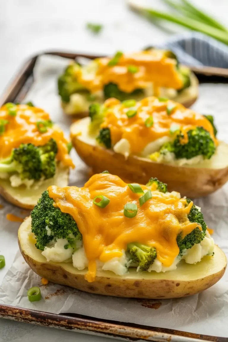 Twice Baked Cheesy Broccoli