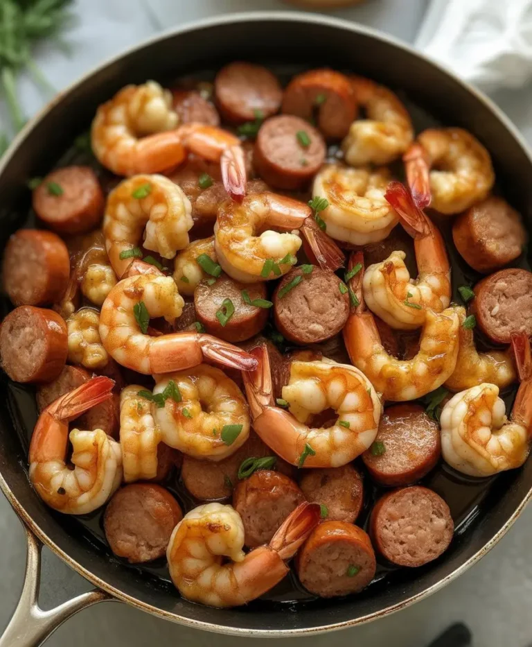 Honey Garlic Shrimp Sausage