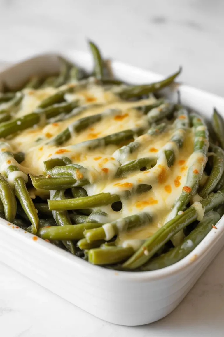 Cheesy Garlic Green Beans