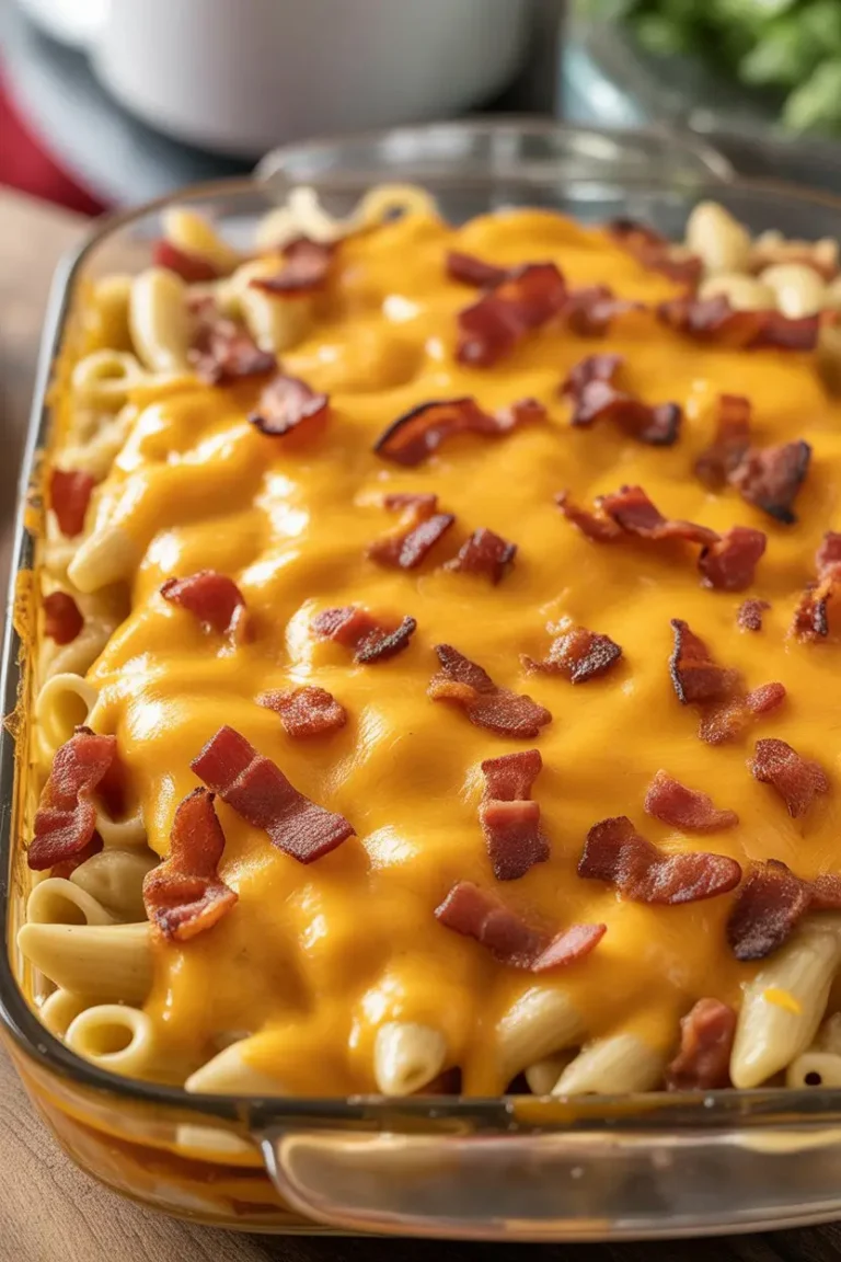 Bacon Cheeseburger Pasta Bake