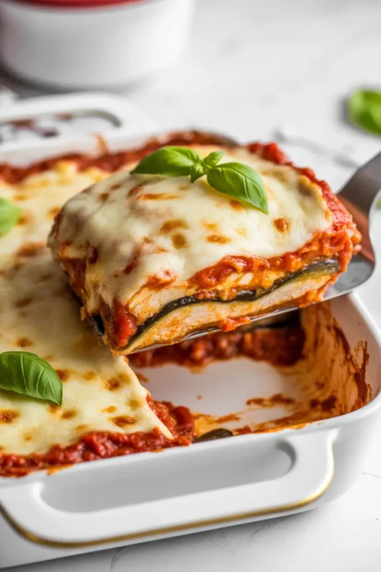 Chicken Eggplant Parmesan Bake