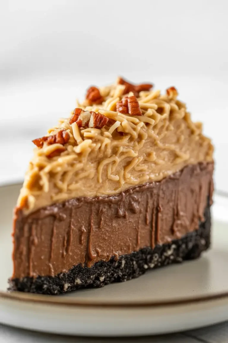 No-Bake German Chocolate Cheesecake