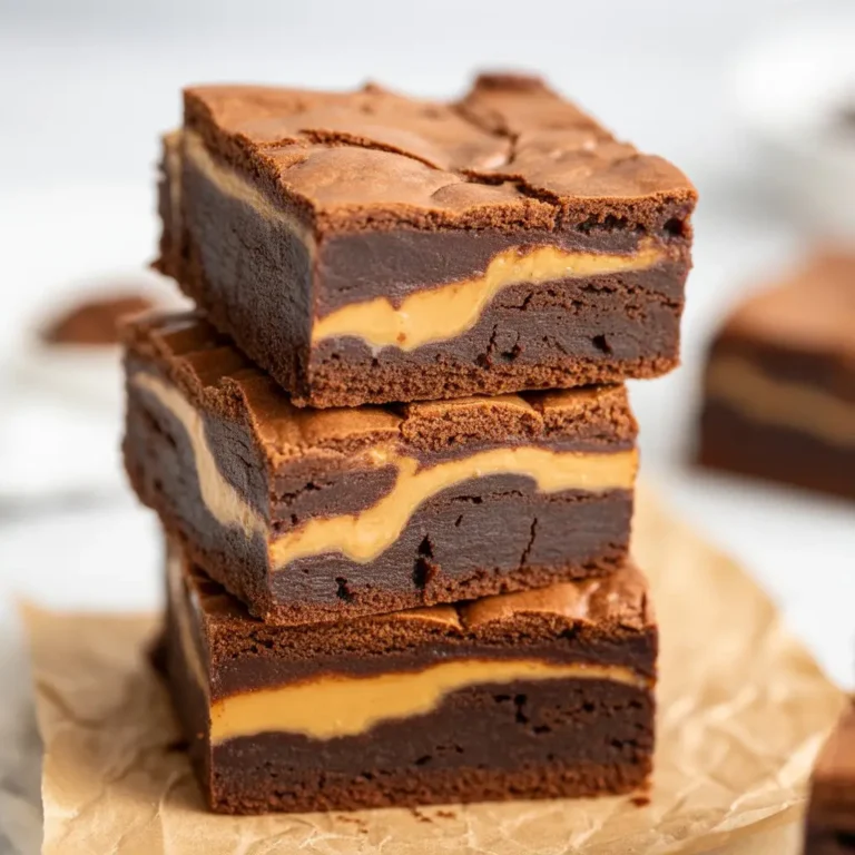 Fudgy Peanut Butter Brownies