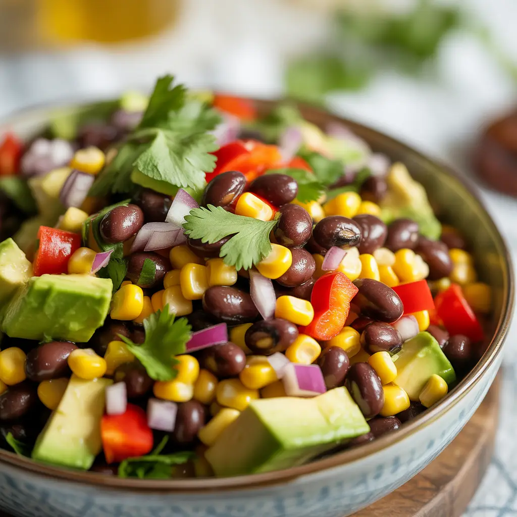 Black Bean Corn Avocado Salad 1 recipes 2 3
