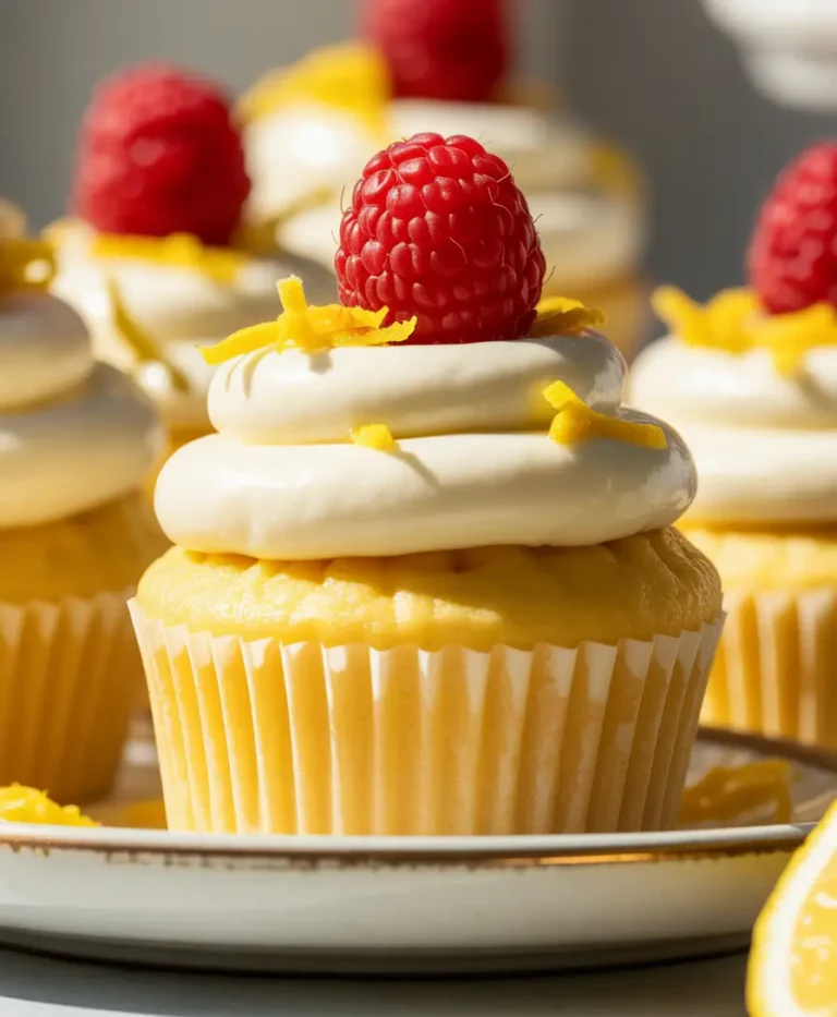 Raspberry Lemon Heaven Cupcakes