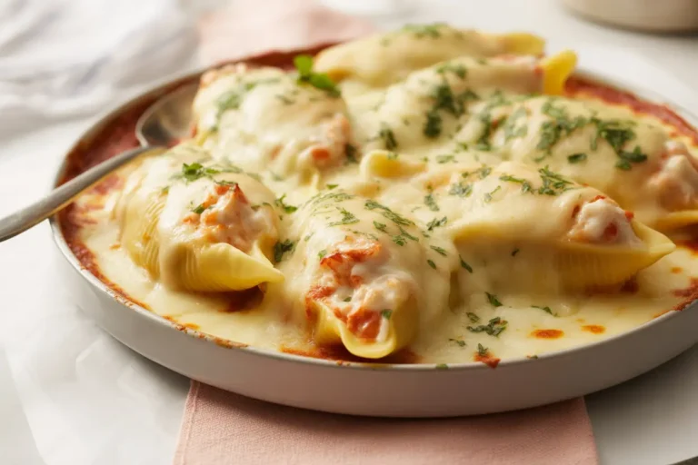 Creamy Seafood Stuffed Shells