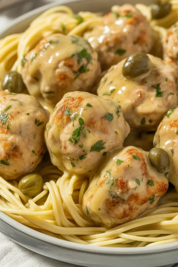 Chicken Piccata Meatballs 1 recipes 8 4