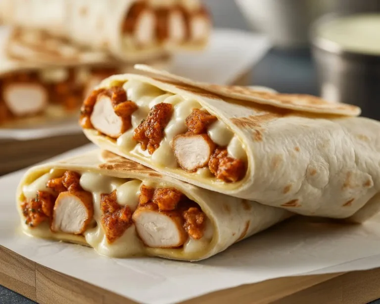 Cheesy Garlic Chicken Wrap