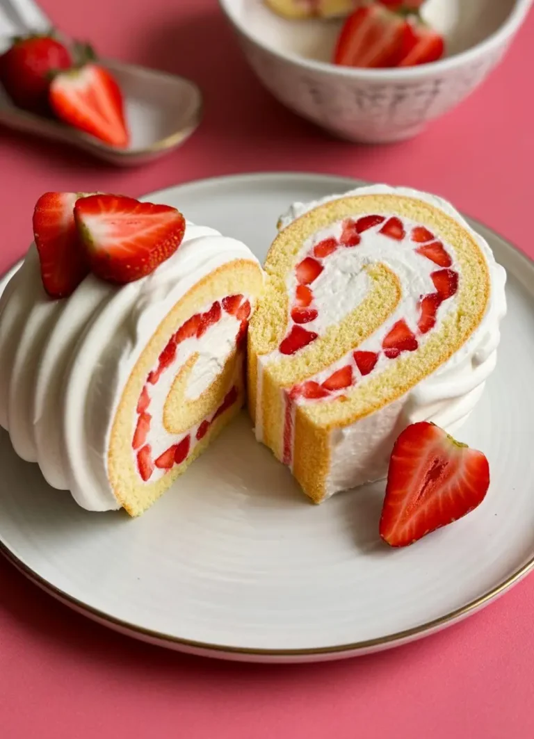 Strawberry Shortcake Swiss Roll