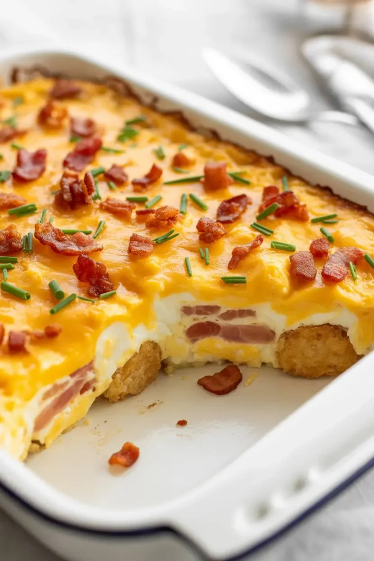 Bacon, Egg, and Tater Tot Casserole
