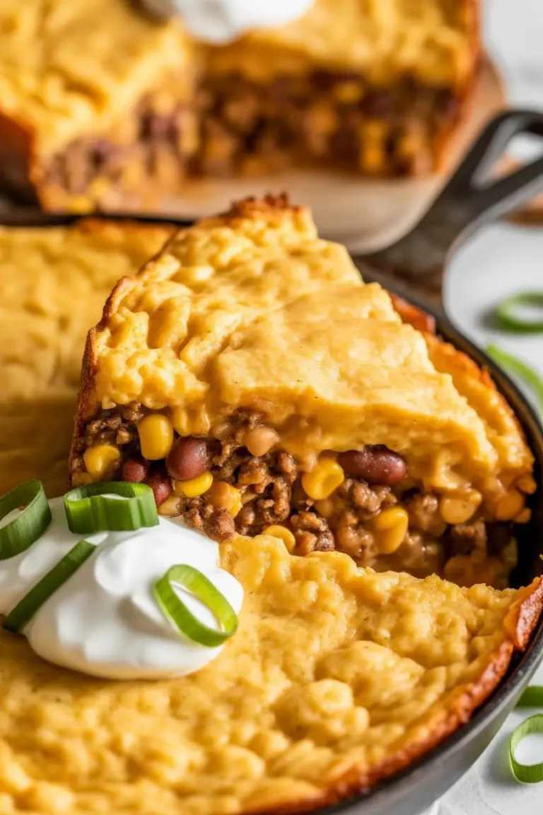 Cowboy Cornbread Casserole with Jiffy Mix