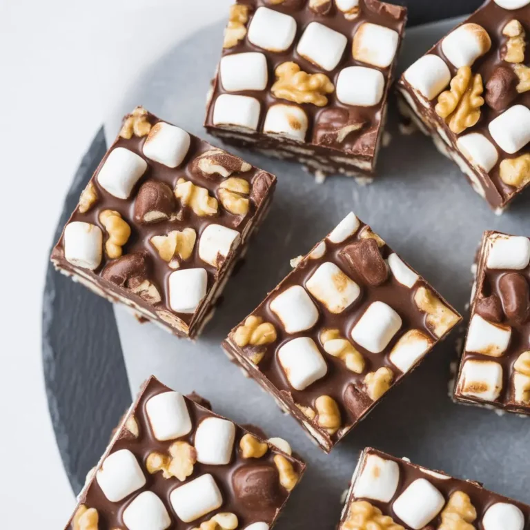 No-Bake Rocky Road Squares