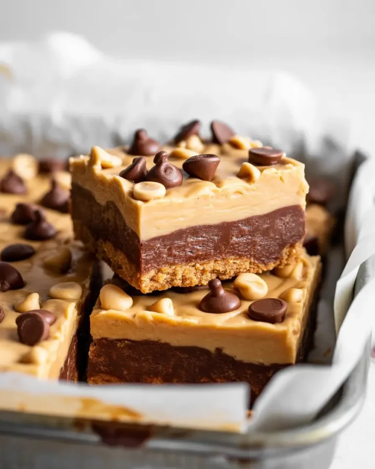 Chocolate Peanut Butter Ooey Gooey Butter Bars