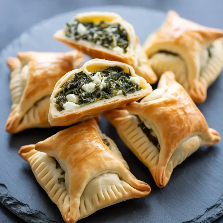 Savory Spinach and Feta Stuffed Puff Pastry