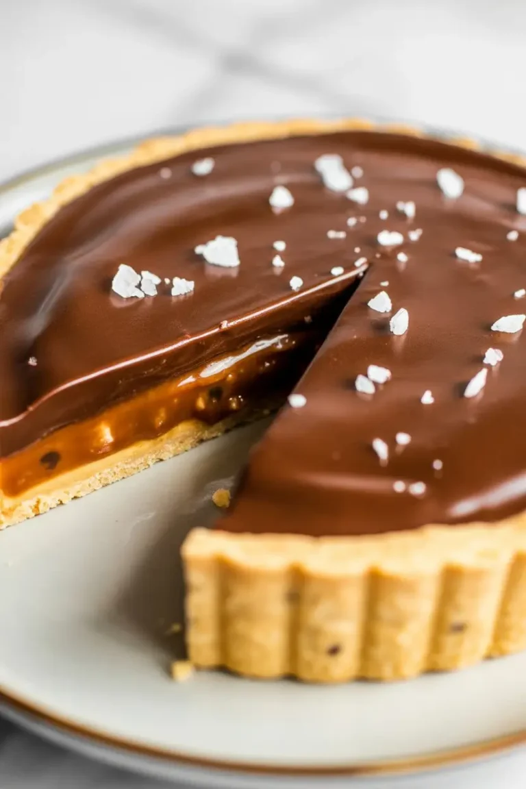 Chocolate Chip Salted Caramel Tart