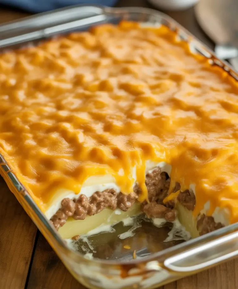 Hamburger Potato Cheese Casserole