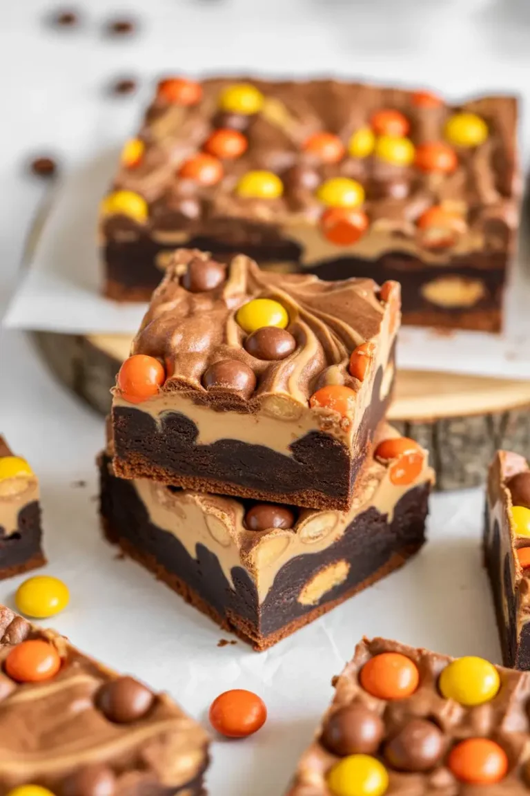 Reeses Pieces Peanut Butter Brownies