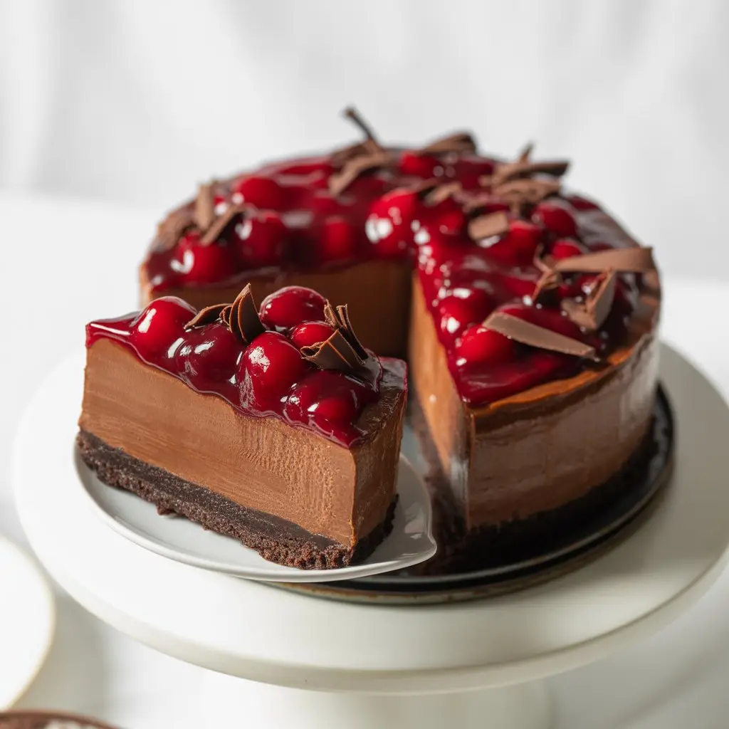 No-Bake Cherry Chocolate Cheesecake 1 image 22