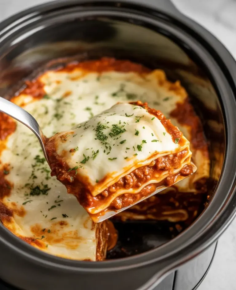 Easy Slow Cooker Lasagna