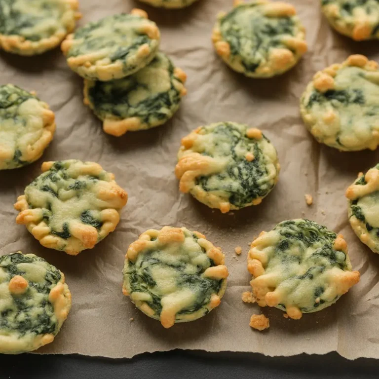 Spinach Dip Cheese Crisps