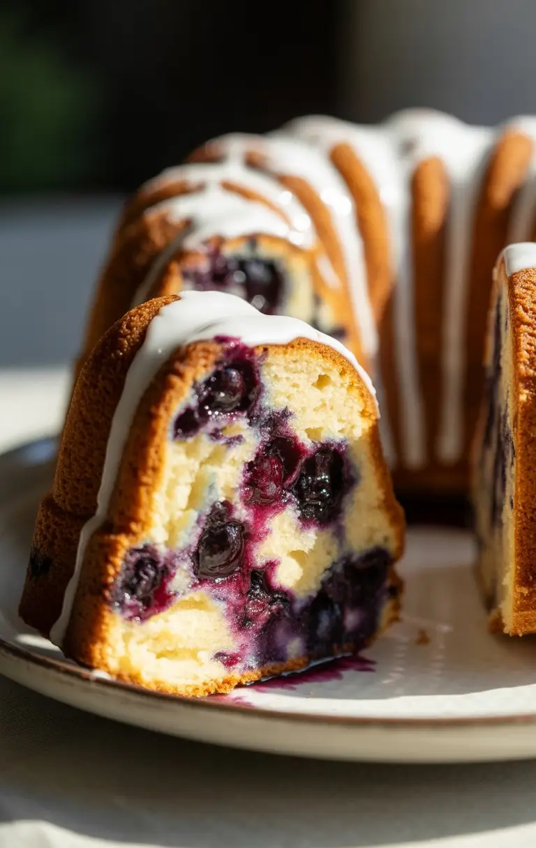 Blueberry Breakfast Bundt Cake