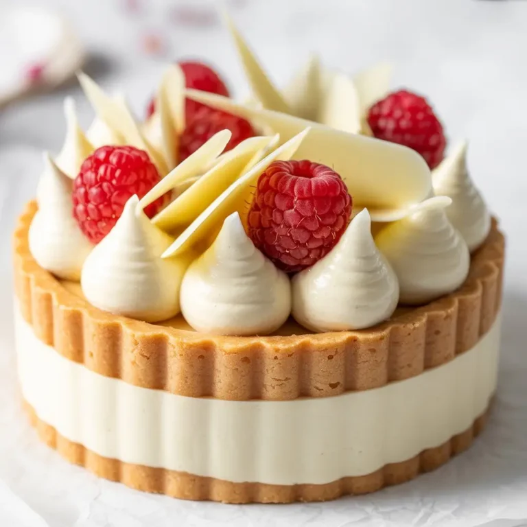 Rich White Chocolate Mousse Tart