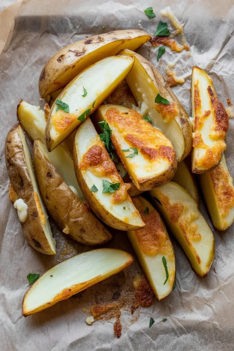 Baked Garlic Parmesan Potato Wedges