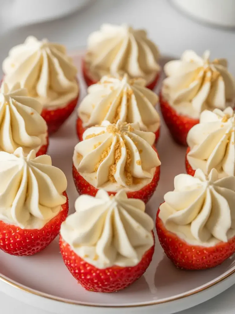 Cheesecake Deviled Strawberries