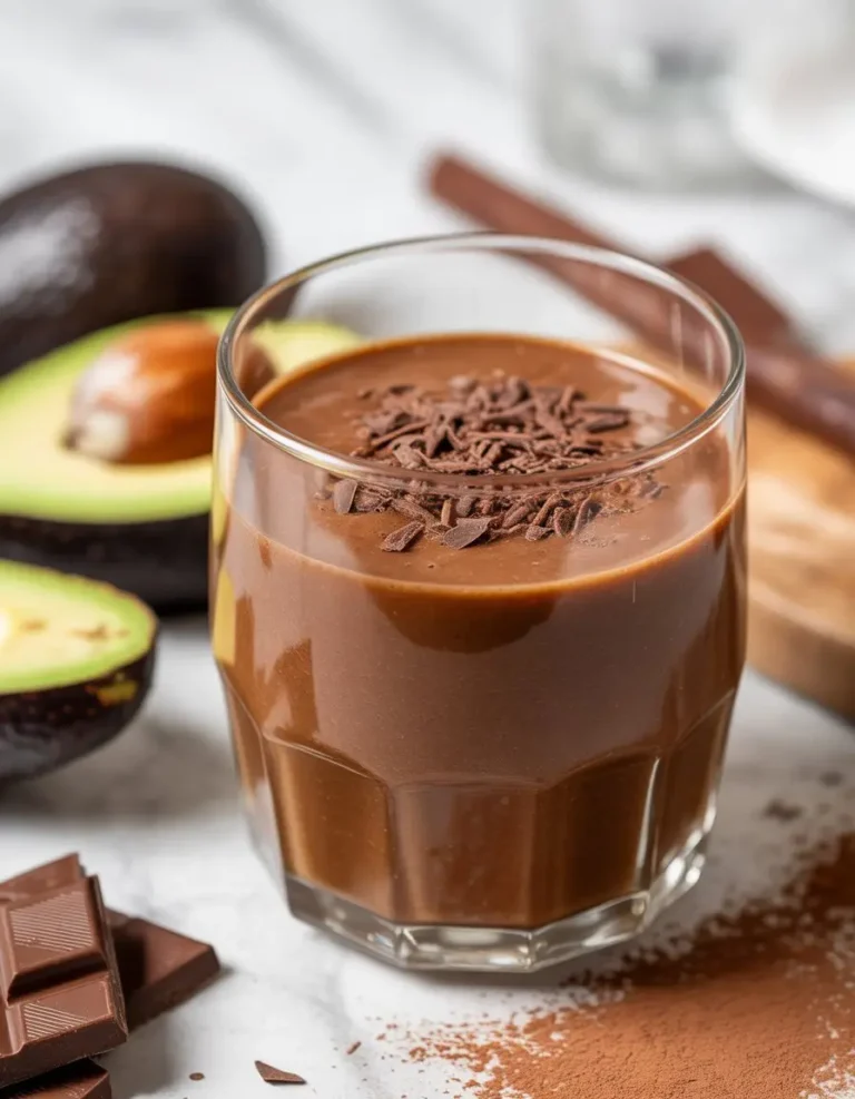 Avocado Chocolate Peanut Butter Smoothie