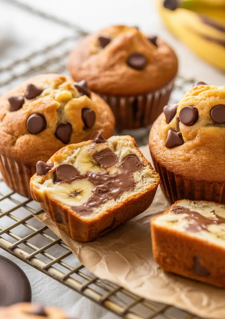 Chocolate Chip and Banana Muffins 1 recipes 3