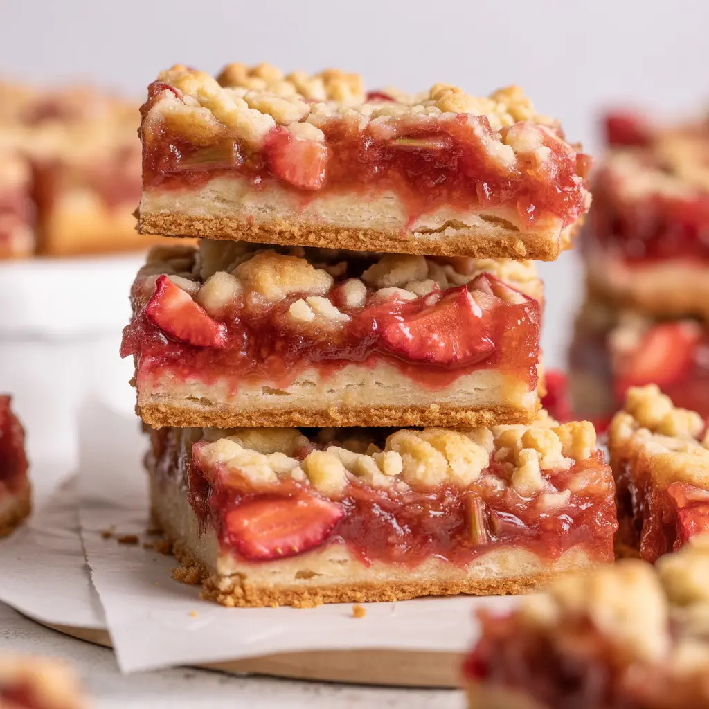 Strawberry Rhubarb Bars 1 recipes 1 3