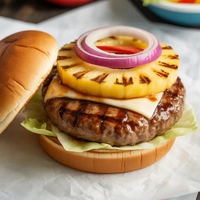 Hawaiian Teriyaki Beef Burgers
