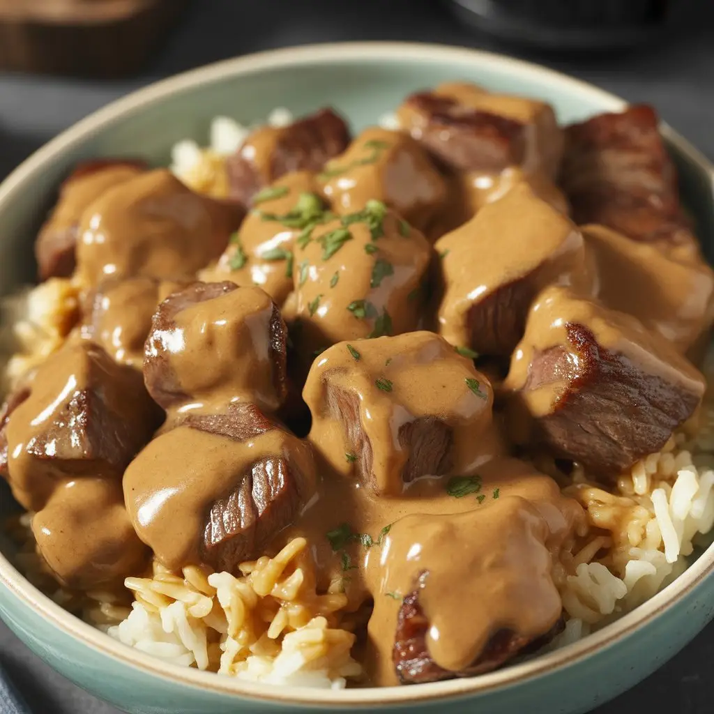 Creamy Honey BBQ Steak Rice 1 ricesooo